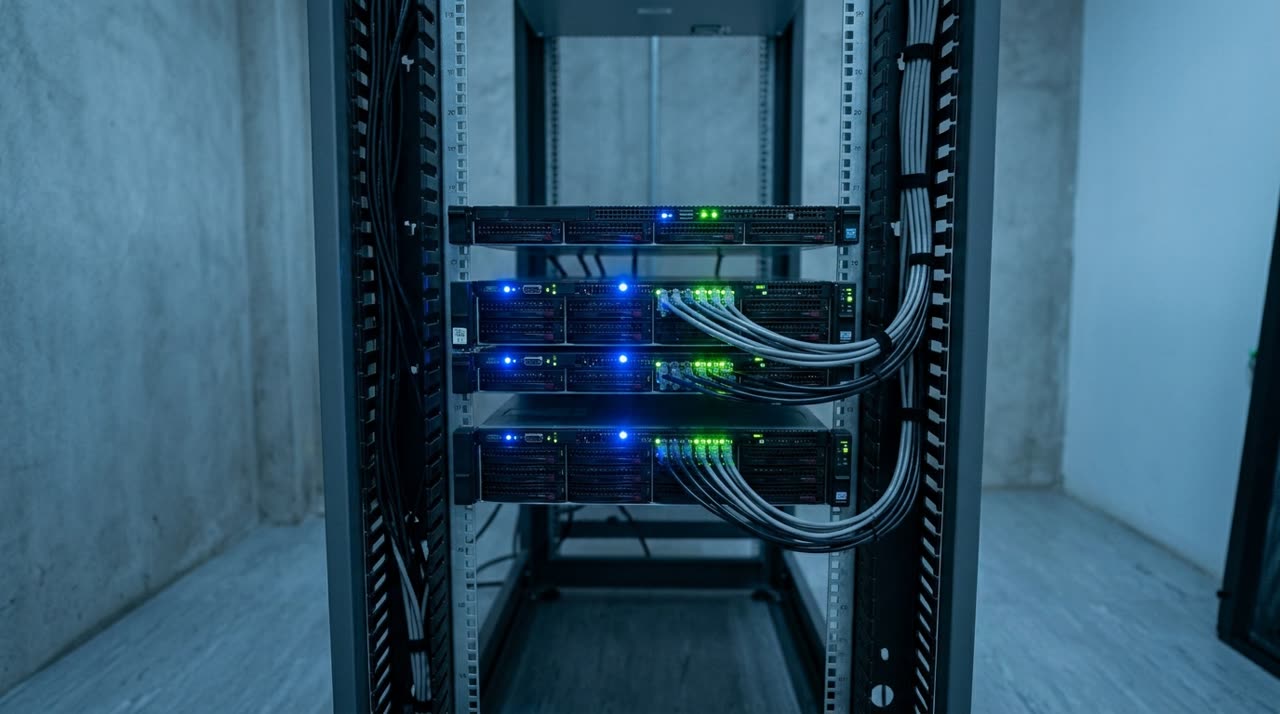 Rack de servidores virtualizados